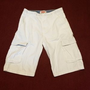 Levi's White Cargo Boy Shorts Size 16REG